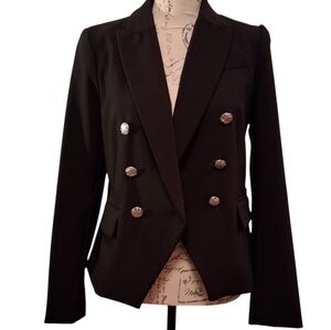 Rachel Zoe Black Military Blazer. Size 4